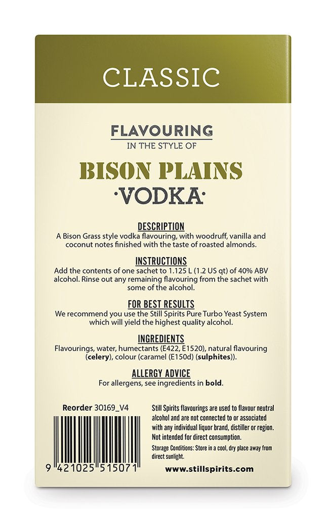 Still Spirits Classic Bison Plains Vodka
