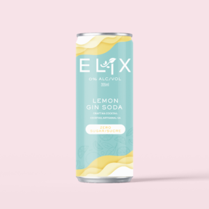 Elix Lemon Gin Soda Zero Alcohol